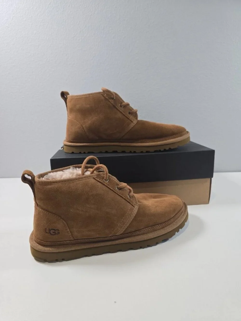 UGG Neumel Suede Chukka Boots Chestnut Brown Men's 9